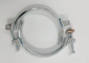 China T Bolt 150mm Galvanized Steel Hose Clamp Two Parts Ring With Seal on sale