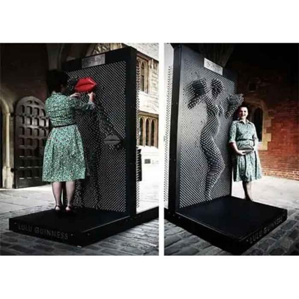 3D Clone Sculpture Pin Art Wall 1065*1250*2200 Mm Toy Needle Board Playing