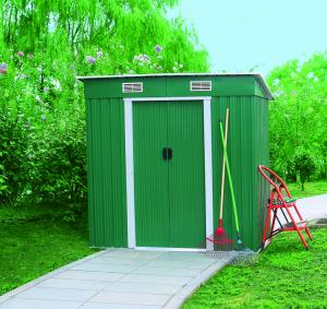 Wholesale Strong Steel Garden Sheds , Metal Garden Sheds Deep Ribbed Corrugated Wall from china suppliers
