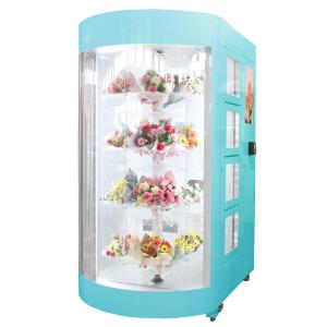China Cash Pay Flower Vending Machine With Coin Operate Humidity Temperature Controlled on sale