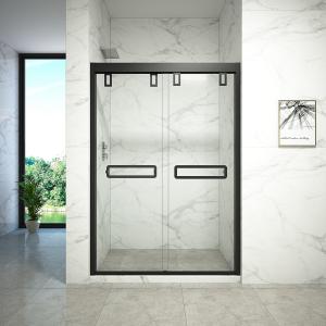 Wholesale Frameless Hinged Bifold Toughened Glass Shower Screen Explosion Proof from china suppliers