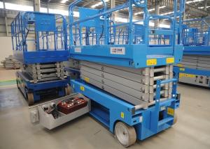 China GTJZ 14m 300kg Hydraulic Lifting Platform Manganese Steel Mobile Aerial Platform on sale