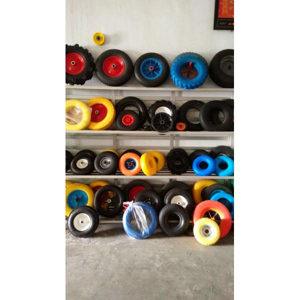 Hard Rubber Wheel 300-4 Rubber PU Solid Plastic Wheel 410/350-4