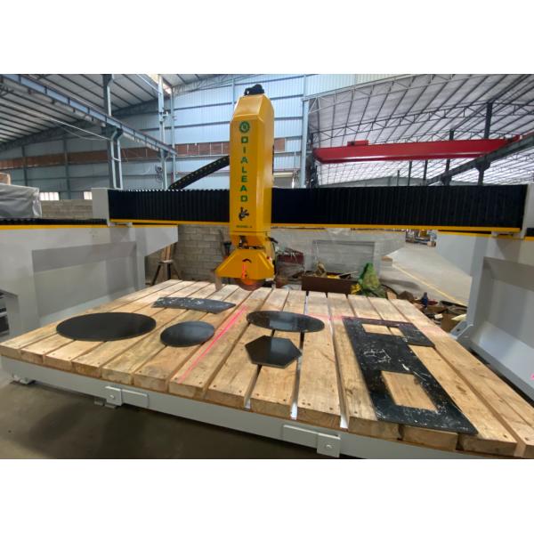 Heavy Duty Stone 4 Axis CNC Cutting Machine High Precision Countertop Fabrication System