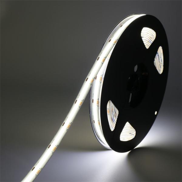 IP20 Cob Led Tape Light Single Color DC24V / 12V 11W 8mm Flexible