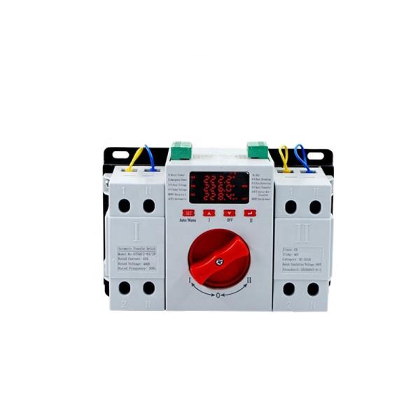 Intelligent Good quality 63A LED display dual(double) power automatic transfer