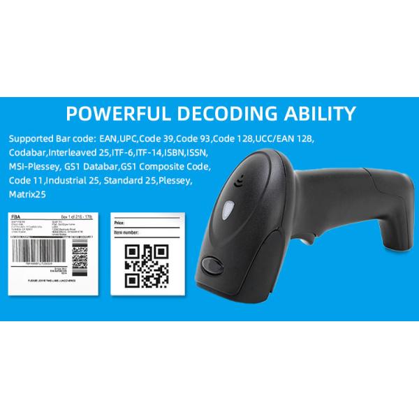 Professional Handheld Barcode Scanner for Supermarket and Warehouse Management