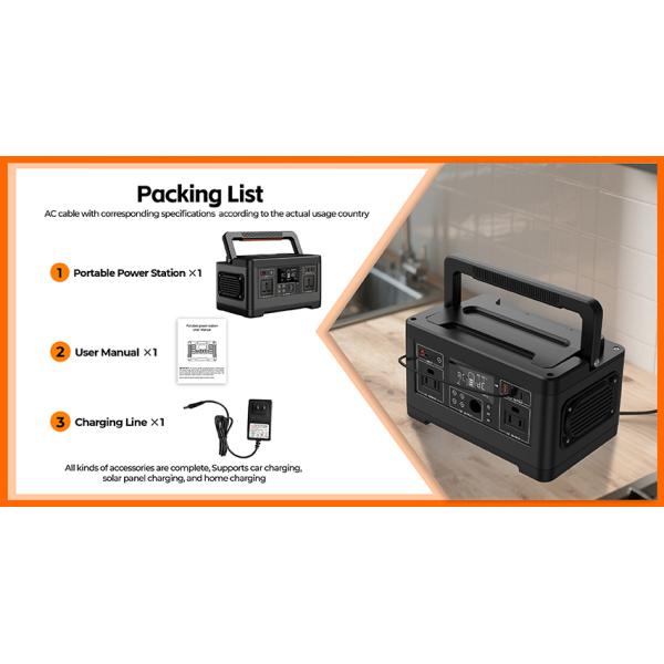 High Quality 500W 520wh Portable Power Station Lithium Battery Solar Inverter Energy Storage Battery Power Bank With Good Price