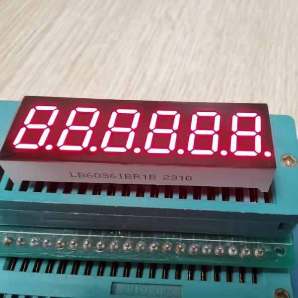 High bright Red 7 Segment LED Display 6 Digit 9.2mm Common Cathode for Digital