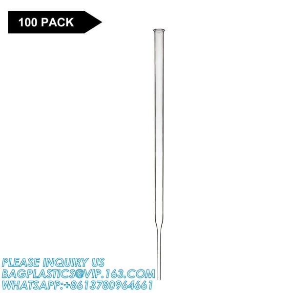 Quality Glass Dropper Pipettes, Thick Borosilicate Glass Dropping Pipettes 3ml Non-Graduated Liquid Transfer Pipettes for Lab for sale