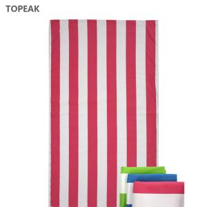 Wholesale Pink And White Striped Beach Towel Personalized 180x90cm from china suppliers