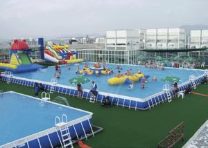 China Rectangle Sandfilter Frame Swimming Pool 366 x 91cm For Park on sale