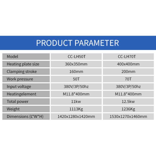 50T Rubber Slabs Vulcanizing Press Machine / Equipment