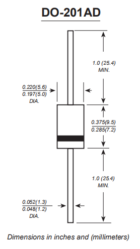 SF36 Super Fast Rectifier Diode 3a 400V 35ns DO 27 1000pcs Tape Box Packing