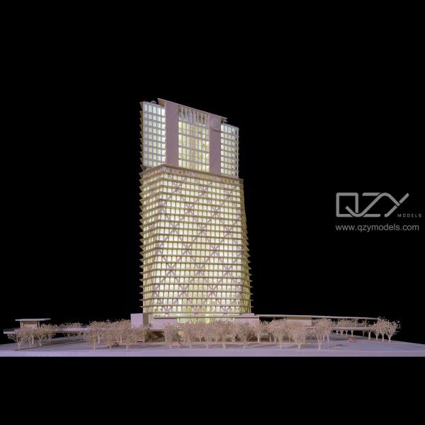 ROHS Headquarter Architectural Site Model JKP 1/200 Miniature Skyscraper