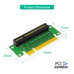 PCI-Express 8X Riser Card 90-Degree Left-Angle Adapter Card 1U Height Computer