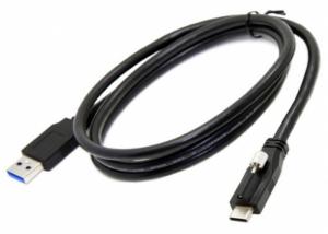 Custom Camera Data Transfer Cable , USB 3.1 Type C Cable Male With Single Screw
