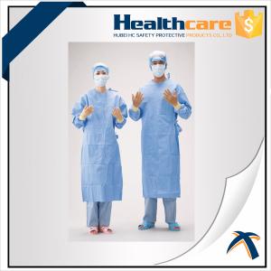 China CPE PE Disposable Isolation Gowns Ties On Neck And Waist on sale