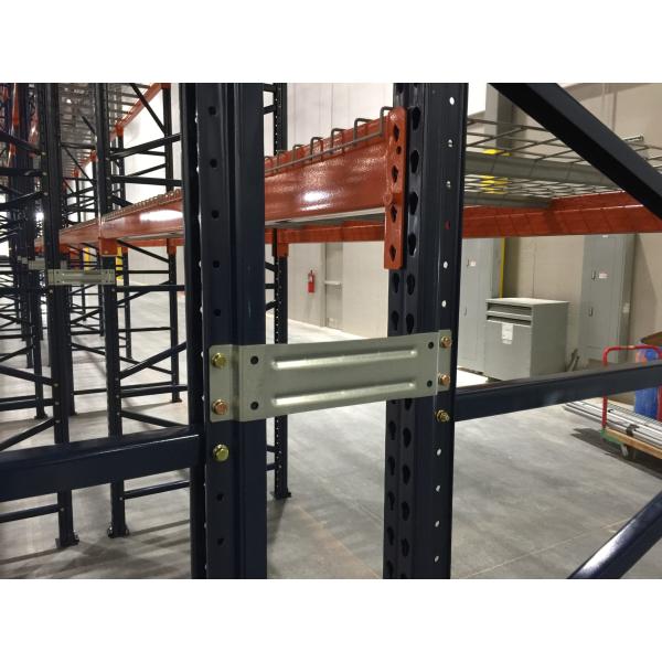 Powder Coated Rack Safety Products Back To Back Pallet Rack Row Spacers
