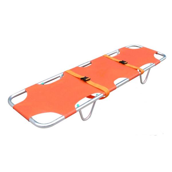 No Folding 1.9M 58CM Aluminium Scoop Collapsible Stretcher Military Trolley