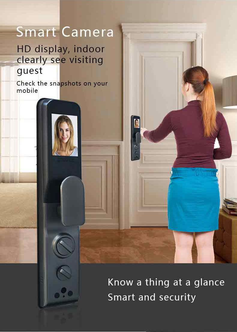 Digital Password Smart Door Lock Keyless Smart Lock With Tuya Wifi