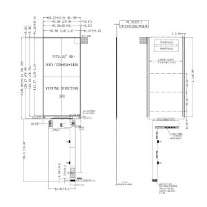 5.45 Inch TFT LCD Display Module 720x1440 MIPI Interface