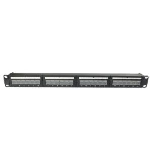 1U 24 Port Keystone Unshielded Patch Panel Keystone RJ45 DustProof