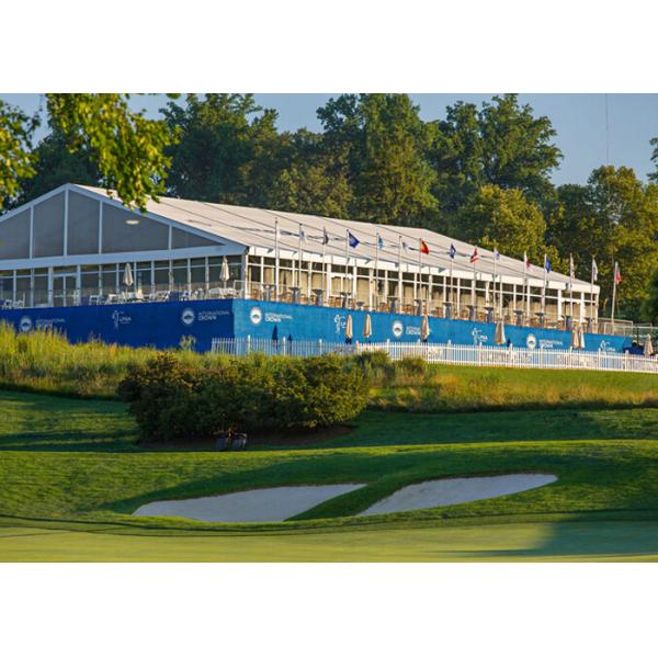 Large Pvc-Coated Aluminum Curve Roof Sporting Event Tents For Racing / Basketball / Badminton / Tennis Ball