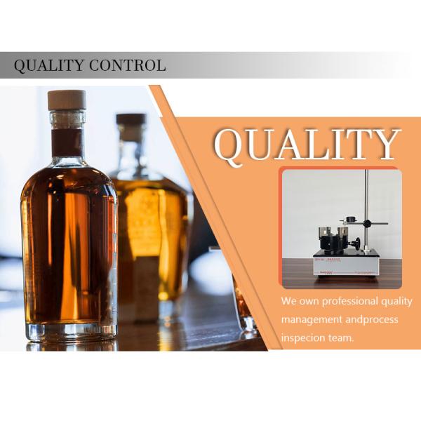 Sealing Type Cork Super Flint Glass Bottles for Whisky Vodka Rum Custom Capacity