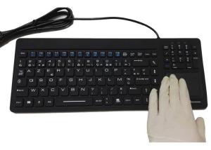 Wholesale 100 % Waterproof Keyboard With Touchpad , Man Machine Wireless Silicone Keyboard from china suppliers