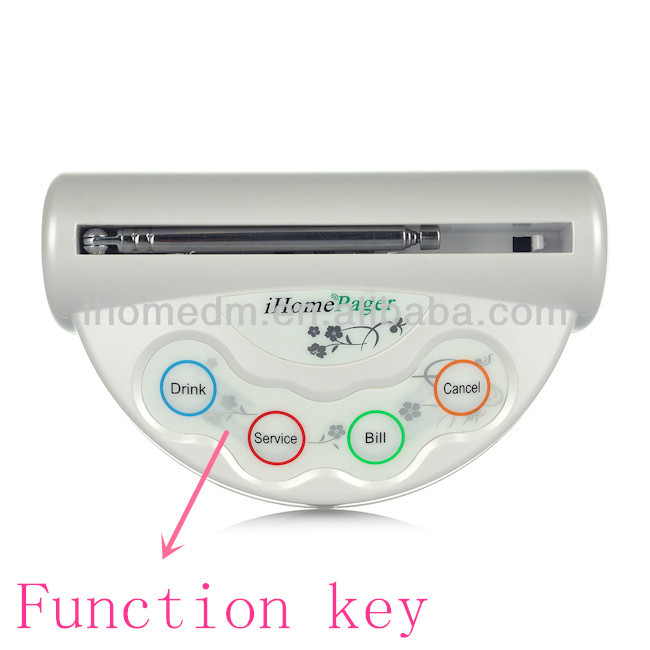 C200 Nice customized language logo wireless call button with menu folder