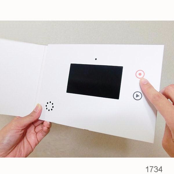 OEM ODM custom Smart USB Advertising Player digital LCD screen 2.4 inch video business card with lanyard