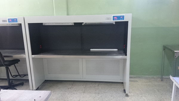 Metal Horizontal Laminar Airflow Hood , Class 100 Laminar Flow Clean Bench