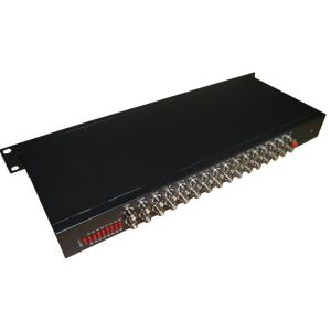 China 32 Channels Fiber Optic Video Converter RS485 RS422 to Fiber FC Connector on sale