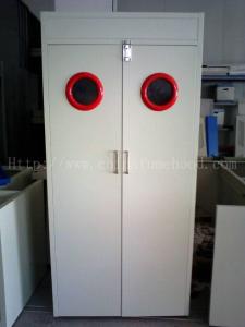China Steel Laboratory Gas Cylinder Storage Cabinet 600/900/1200 Width With Vent System on sale