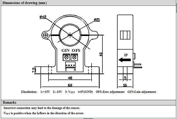 Hall Effect AC DC Pulse Current Sensor Split Core Open Loop Type Fast Response