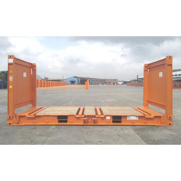 20ft 20 ft 20 Flat Rack Flatrack Container Ocean Shipping Containers Tare Weight 2750KGS Floor 28mm Plywood Floor