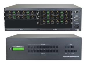 Wholesale 8-Ch 4k HDMI Input 16-Ch 4k Hdmi Output Video Matrix Switcher With Wall Mounted from china suppliers