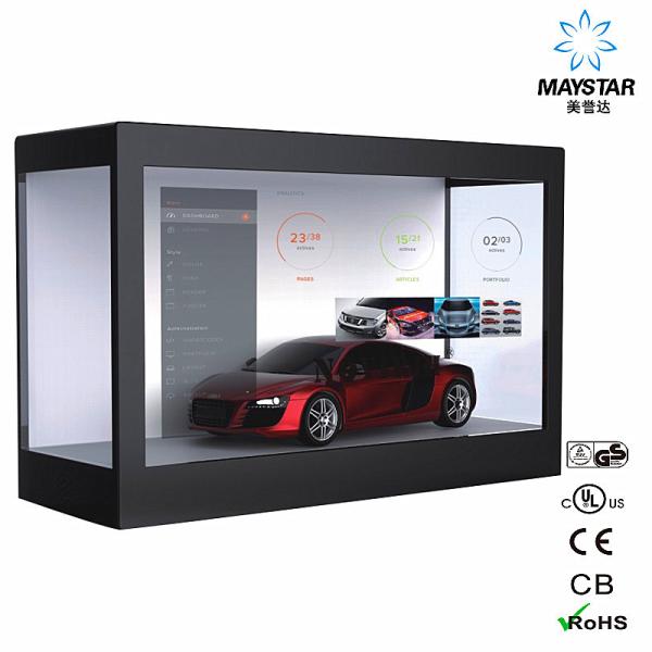 Quality Maystar Transparent LCD Screen Display Box Showcase Shows Off 32 Inch for sale