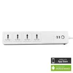 AU EU 2000W Smart Power Strip With Energy Monitoring 4 Sockets