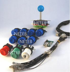 Wholesale USD18.95---1 Player Arcade Control Panel Bundle Kit,1 joystick and 10 stander buttons from china suppliers