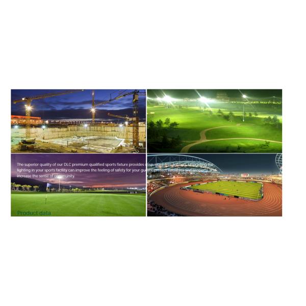 800W IP66 Stadium LED Flood Light Dustproof Waterproof High Protection IK10 20Deg 160LM/W 2700K-6000K For Tennis Course