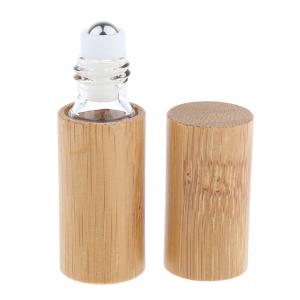 5ml 2.8 Inch Empty Cosmetic Bottles Bamboo Cosmetic Packaging Oil Roller SGS