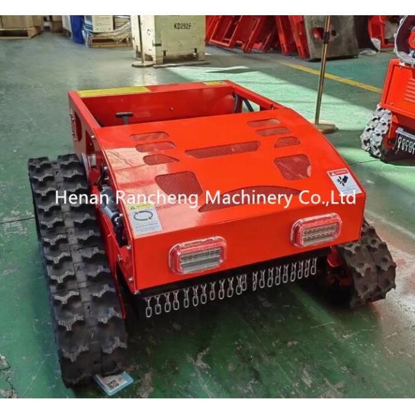 Crawler Type Four Wheel Hybrid Remote Control Lawn Mower 20mm-180mm Cutting Height