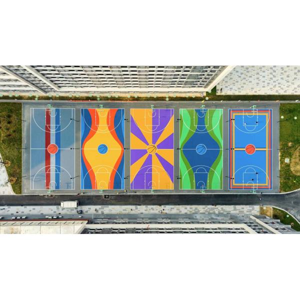 Indoor & Outdoor Eco-Friendly Semi-Prefabricated Elastic Sports Court Basketball Pickleball Tennis Futsal Court Flooring