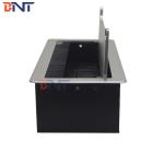 Cable access management brush table socket box for computer table