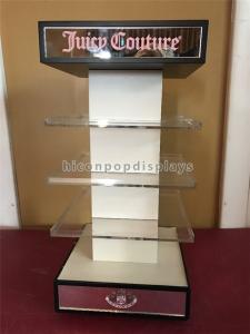 China Acrylic Cosmetic Display Stand Visual Merchandising 4 - Way Spinning Display Stand on sale