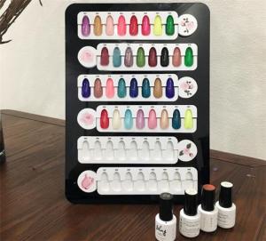 China Mosaic Manicure Nails Color Card Display Board Accessory For Acrylic Nail Gel Polish Display Book on sale