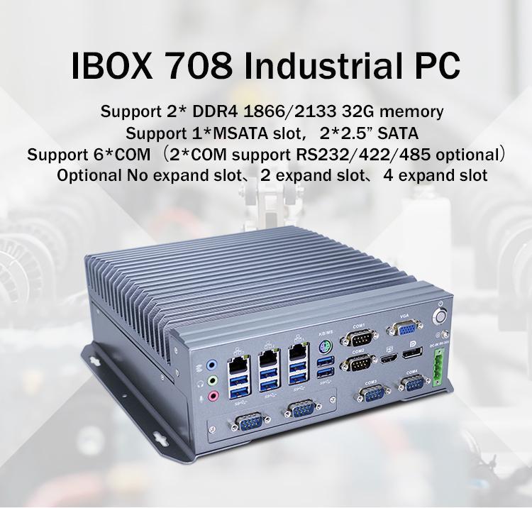 Fanless Industrial Mini PC With I5 6500T Processor AMD R9 5900HX CPU And 8GB DDR4 01