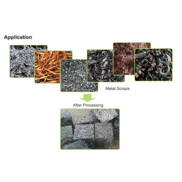 Hydraulic Scraps Metal Baler Machine Aluminum Shavings 55*4 KW